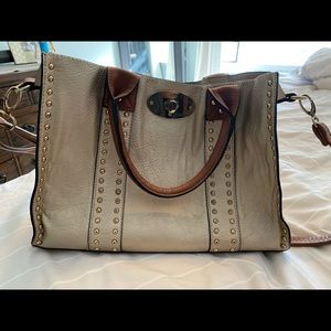 Black Rivet Leather Bag